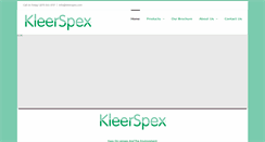 Desktop Screenshot of kleerspex.com