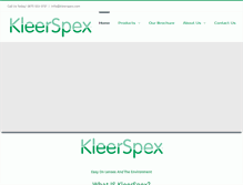 Tablet Screenshot of kleerspex.com